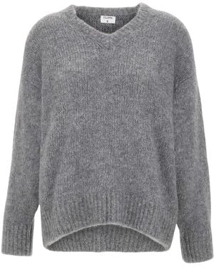 Filippa K V-Neck Knitwear - Gris