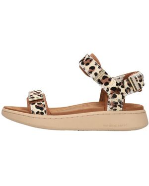 Woden Schoenen ,Line Sandalen - Metallic