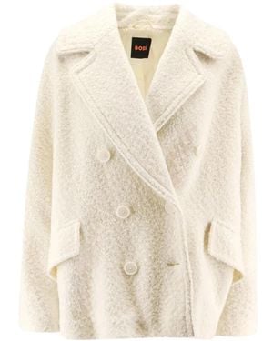 HUGO Faux Fur & Shearling Jackets - Natural