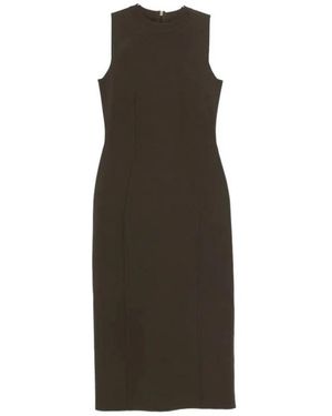 JOSEPH Kleedjes ,Groen ,Polyester Mille Compact Milano Gebreide Jurk - Bruin