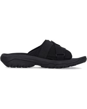 Teva Schwarze Slide-Sandale Mit Verstellbaren Riemen