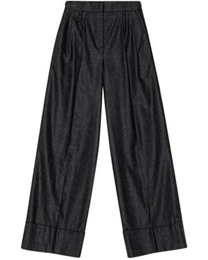 REMAIN Birger Christensen Wide Trousers - Grey