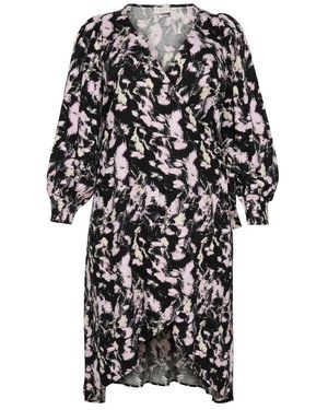 Kaffe Wrap Dresses - Noir