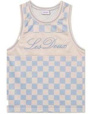 Les Deux Silas Strick Tank Top - Blau