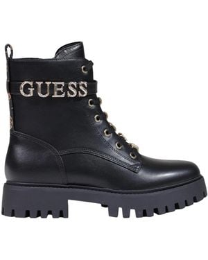 Guess Ficki Schnürstiefel - Schwarz