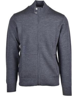 Paolo Pecora Cardigan Met Rits - Blauw