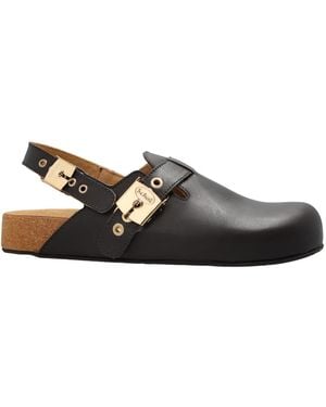 Scholl Schoenen ,Bruin ,Leer Luna Sandalen