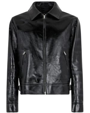 Roberto Cavalli Leather Jackets - Black