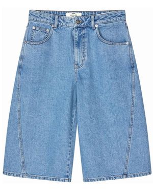 Mads Nørgaard Korte Broeken ,Blauw ,Denim Robyn Shorts Luke Denim