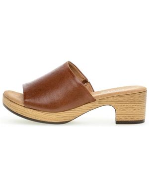 Gabor Brauner ledersandal mit offener zehe