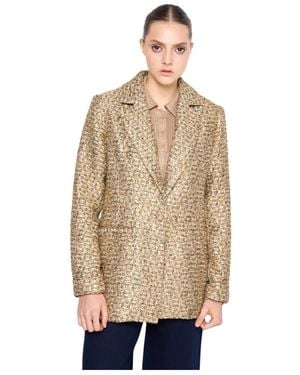 Silvian Heach Tweed Jackets - Neutro