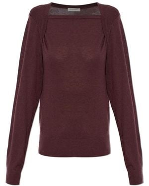 By Malene Birger Round-Neck Knitwear - Violet