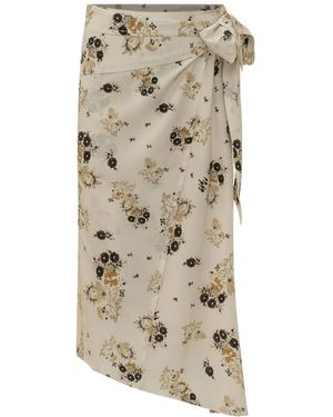 Isabel Marant Midi Skirts - Naturel
