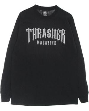 Thrasher Long Sleeve Tops - Zwart