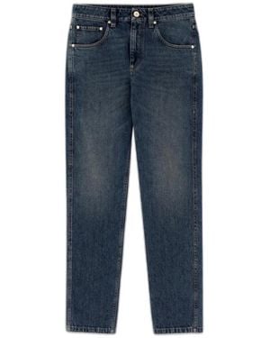 Brunello Cucinelli Jeans ,Blauw ,Katoen Regular Fit Jeans