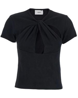 Coperni Schwarzes Cut-Out Top