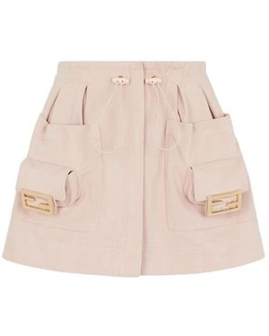 Fendi Short Skirts - Natural