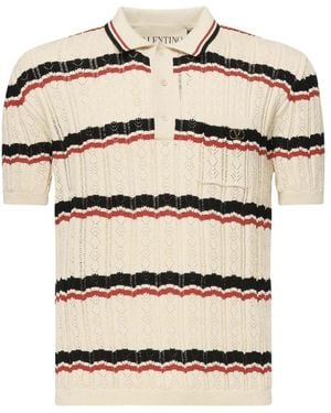 Valentino Garavani Polo Shirts - Natural