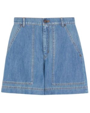 Weekend by Maxmara Denim Shorts - Azul