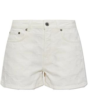 Off-White c/o Virgil Abloh Korte Broeken ,Wit ,Denim Denim Shorts