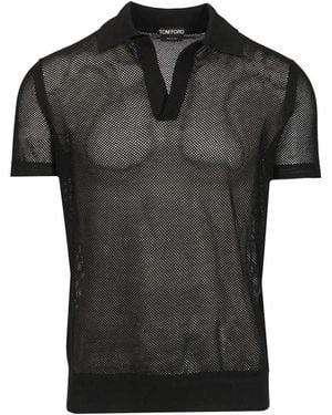 Tom Ford V-Neck Knitwear - Black