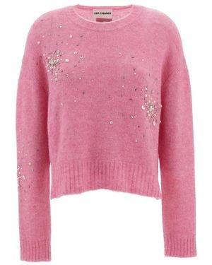 Des Phemmes Round-Neck Knitwear - Rose