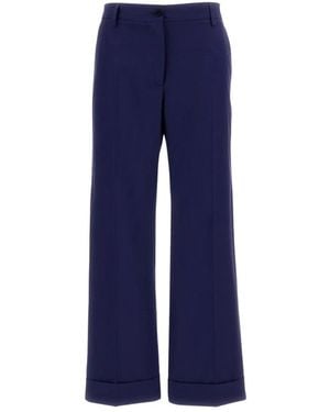 Alberto Biani Wide Trousers - Bleu