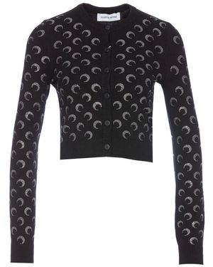 Marine Serre Cardigans - Black