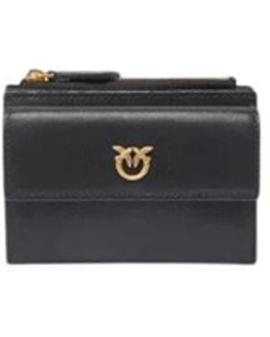 Pinko Multifunktionale Lederbrieftasche - Schwarz