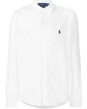 Polo Ralph Lauren Gebreid Shirt Met Lange Mouwen - Wit