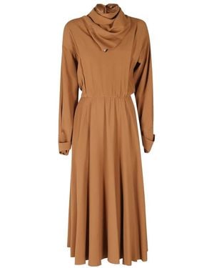 Alberta Ferretti Midi Dresses - Marrón