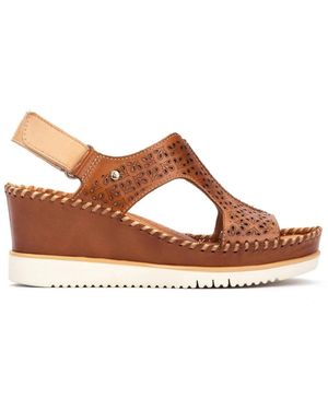 Pikolinos Aguadulce Wedge Sandal - Bruin
