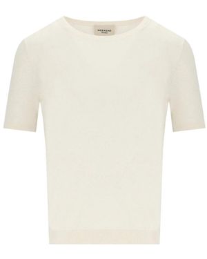 Weekend by Maxmara Round-Neck Knitwear - White