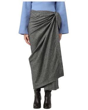 Erika Cavallini Semi Couture Midi Skirts - Gray