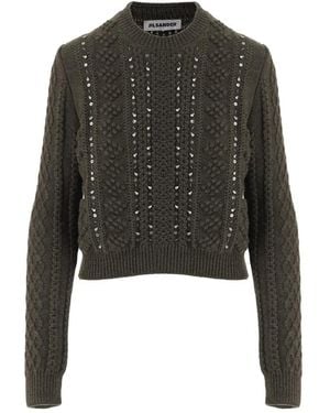 Jil Sander Trui Met Ronde Hals - Zwart