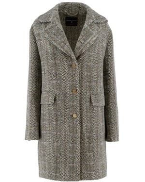 Ermanno Scervino Single-Breasted Coats - Grey