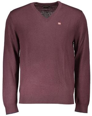 Napapijri V-Neck Knitwear - Purple