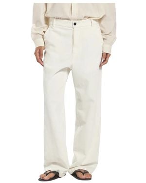 Barena Wide Trousers - Natural