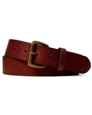 Polo Ralph Lauren Geflammter Ledergürtel - Rot