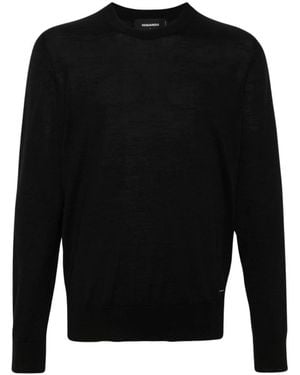 DSquared² Round-Neck Knitwear - Negro