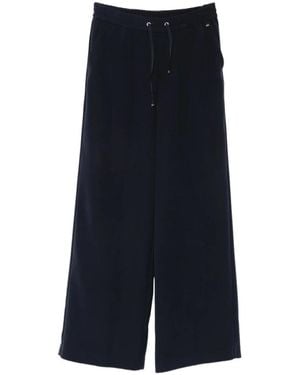 Herno Wide Trousers - Bleu