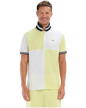Eden Park Tops ,Veelkleurig ,Katoen Katoenen Polo Met Korte Mouwen - Groen