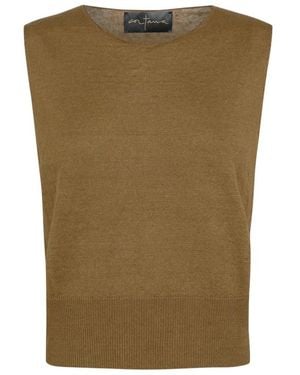 Cortana Sleeveless Tops - Green