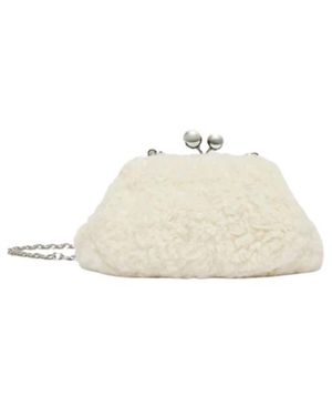 Max Mara Tassen ,Wit ,Polyester Small Pasticcino Bag Micio