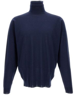 John Smedley Truien & Vesten ,Blauw ,Wol Cherwell Turtleneck