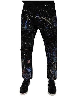 Dolce & Gabbana Cropped Jeans - Black