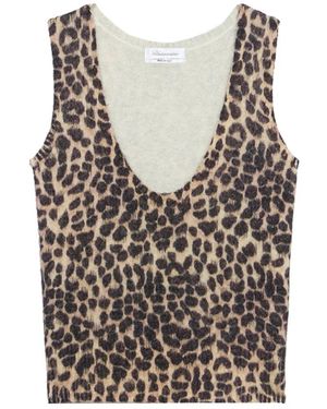 Blumarine Sleeveless Tops - Brown