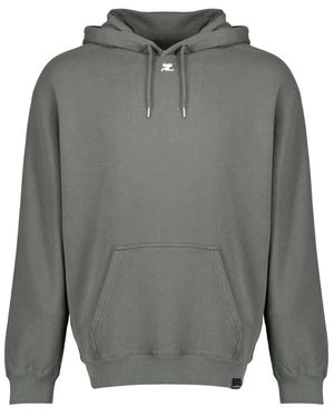 Courreges Hoodies & Sweatvesten ,Grijs ,Katoen Oversized Hoodie