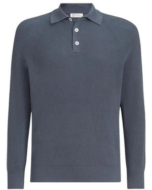 Brunello Cucinelli Polo Shirts - Blue