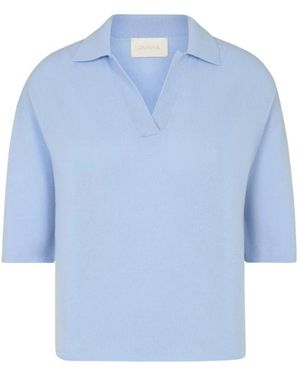 Juvia V-Neck Knitwear - Azul